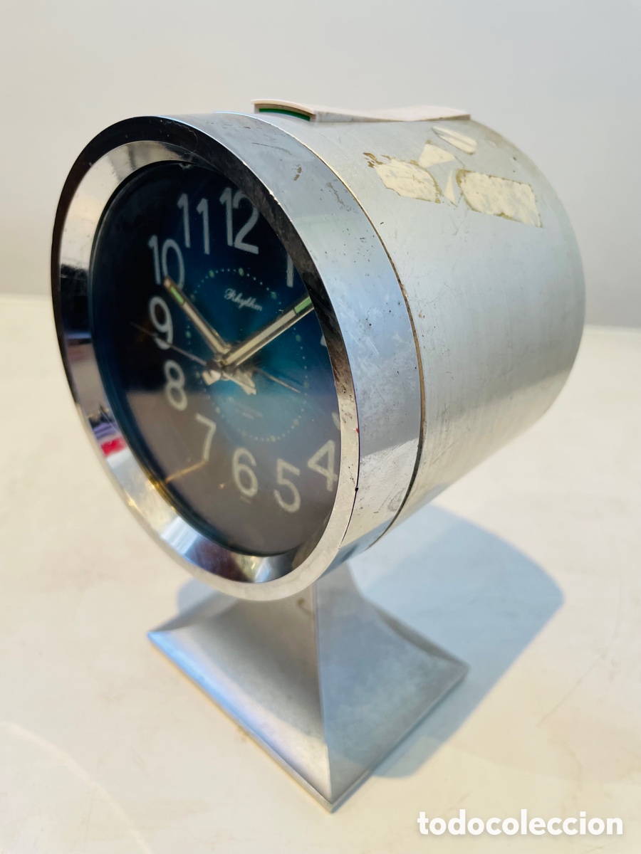 Vintage: Rhythm Space Age Design Clock Japan 1970s - Foto 7