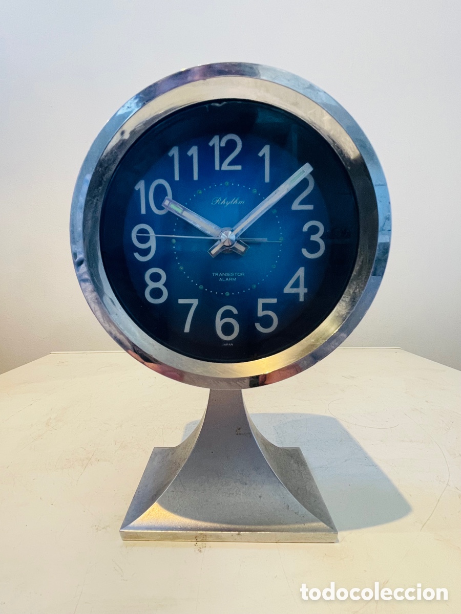 Vintage: Rhythm Space Age Design Clock Japan 1970s - Foto 15