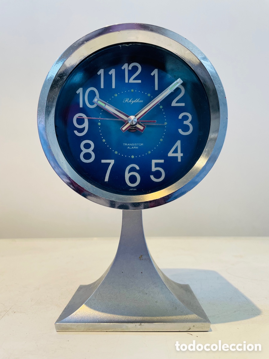 Vintage: Rhythm Space Age Design Clock Japan 1970s - Foto 1