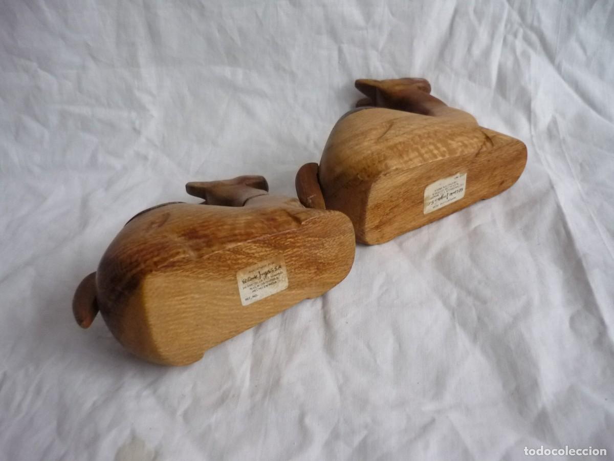 Vintage: Pareja de dromedarios tallados en madera - Foto 7