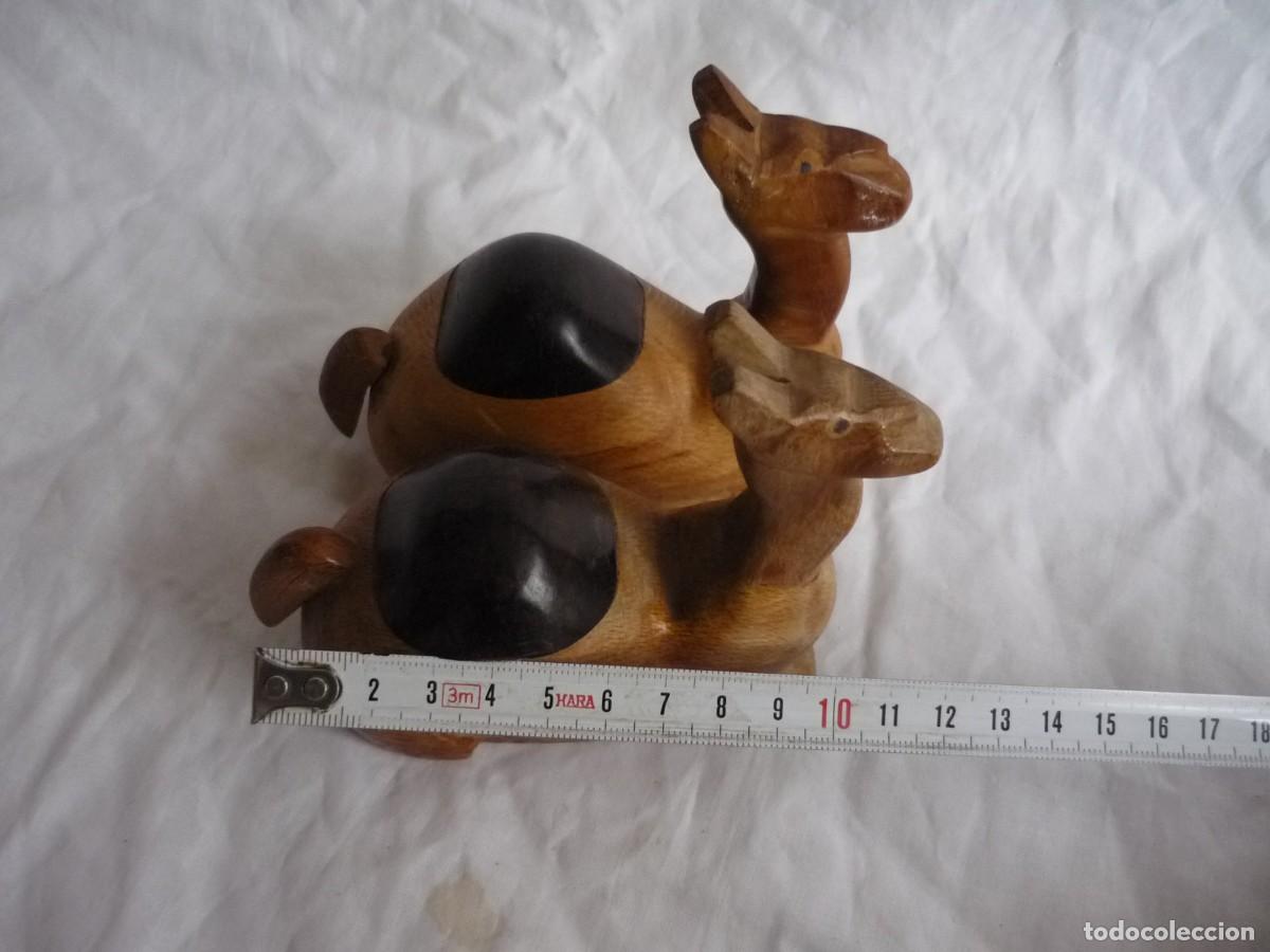 Vintage: Pareja de dromedarios tallados en madera - Foto 9