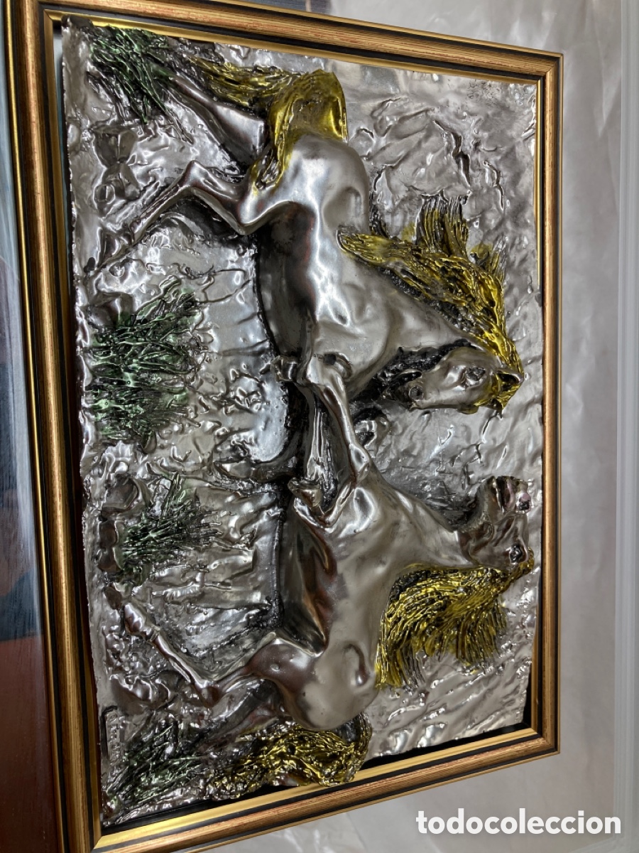 Vintage: Caballos releve plata - Foto 2