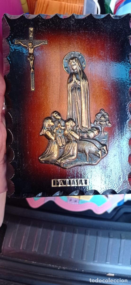 Vintage: VIRGEN DE FATIMA 20 X 15 cm - Foto 1