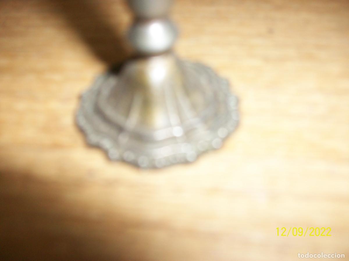 Vintage: FLORERO Y CUENCO DE METAL - Foto 6
