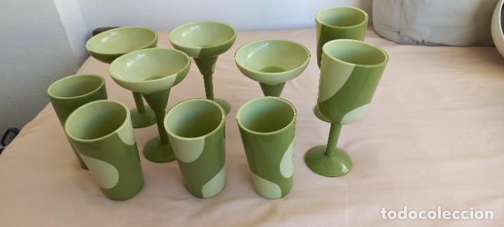 Vintage: JUEGO DE 10 VASOS Y COPAS PALM DESIGN FOR IMMANUEL. RETRO VINTAGE