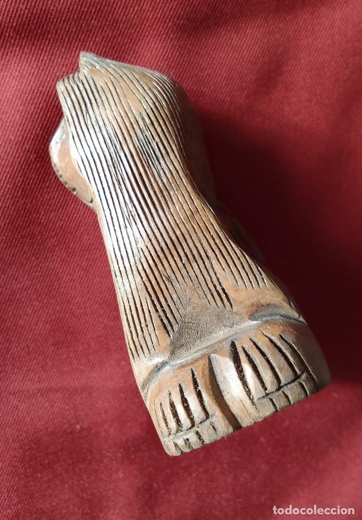 Vintage: Gato de madera con gatito en el interior - Foto 2