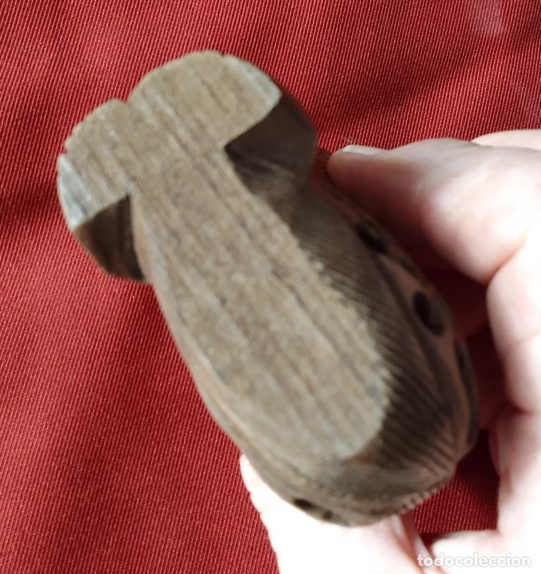 Vintage: Gato de madera con gatito en el interior - Foto 3