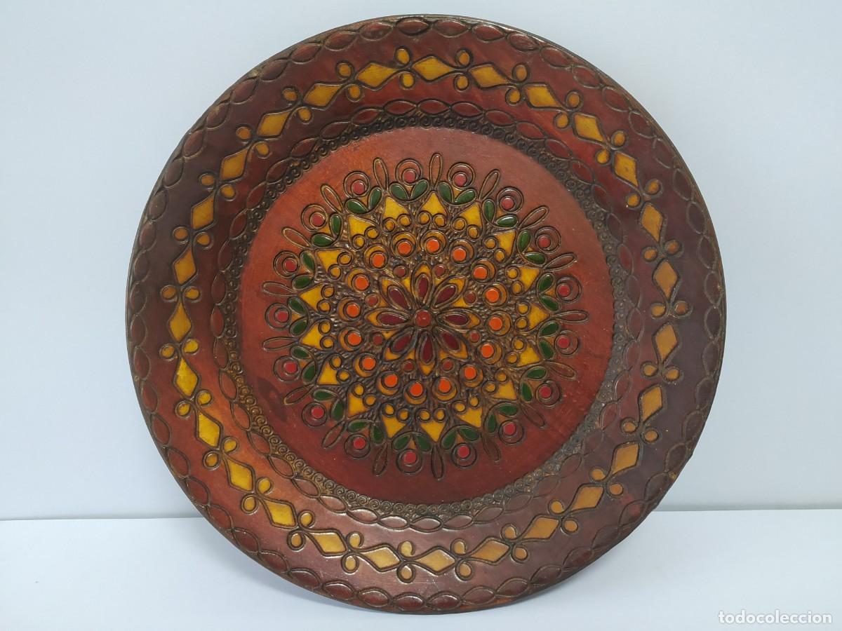 Vintage: PLATO MADERA VINTAGE. - Foto 2