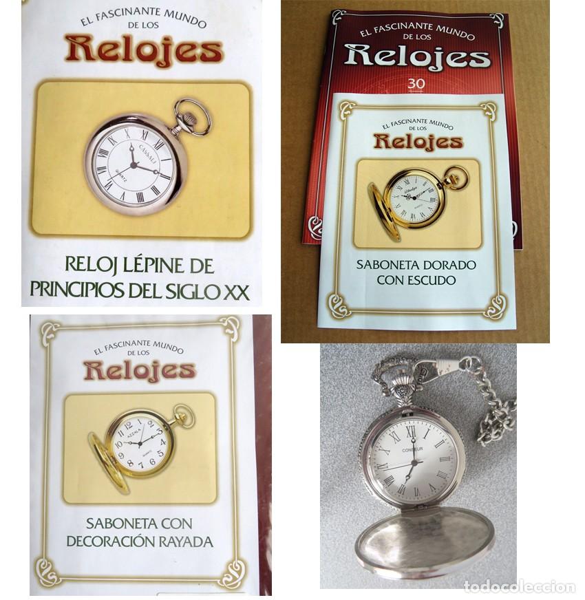 Vintage: Reloj de bolsillo Lepine Saboneta. El Fasdcinante Mundo de los Relojes. Buen estado