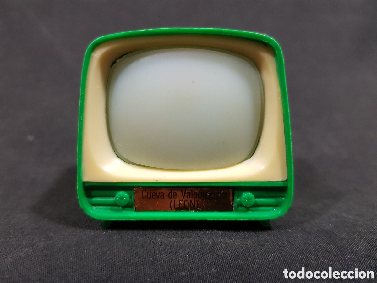 Vintage: Visor televisor televisi&oacute;n Cueva de Valporquero Le&oacute;n Turismo Souvenir Recuerdo Vintage Retro