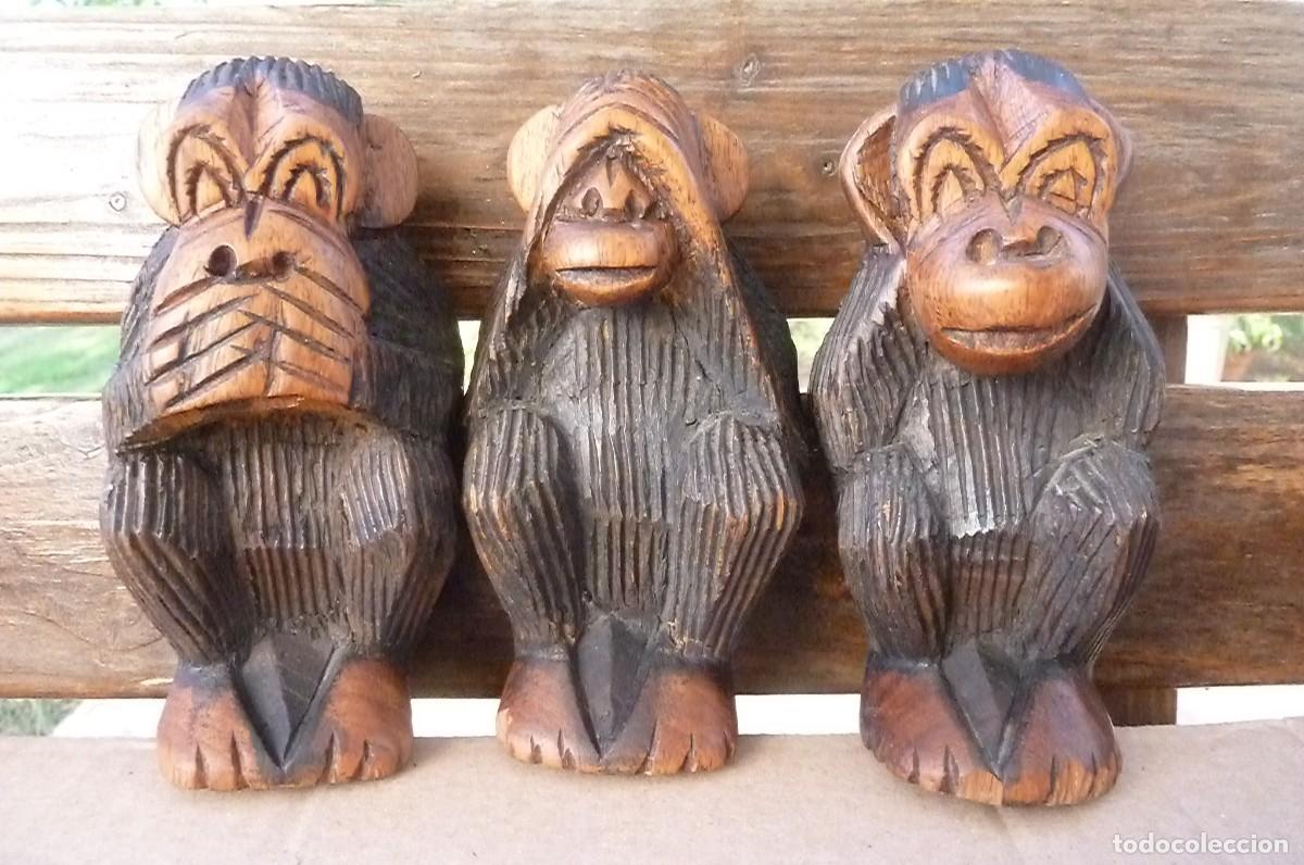 Vintage: Lote tres monos sabios - Foto 1