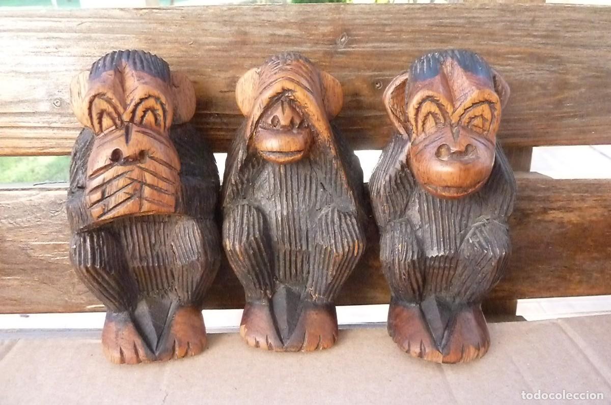 Vintage: Lote tres monos sabios - Foto 5