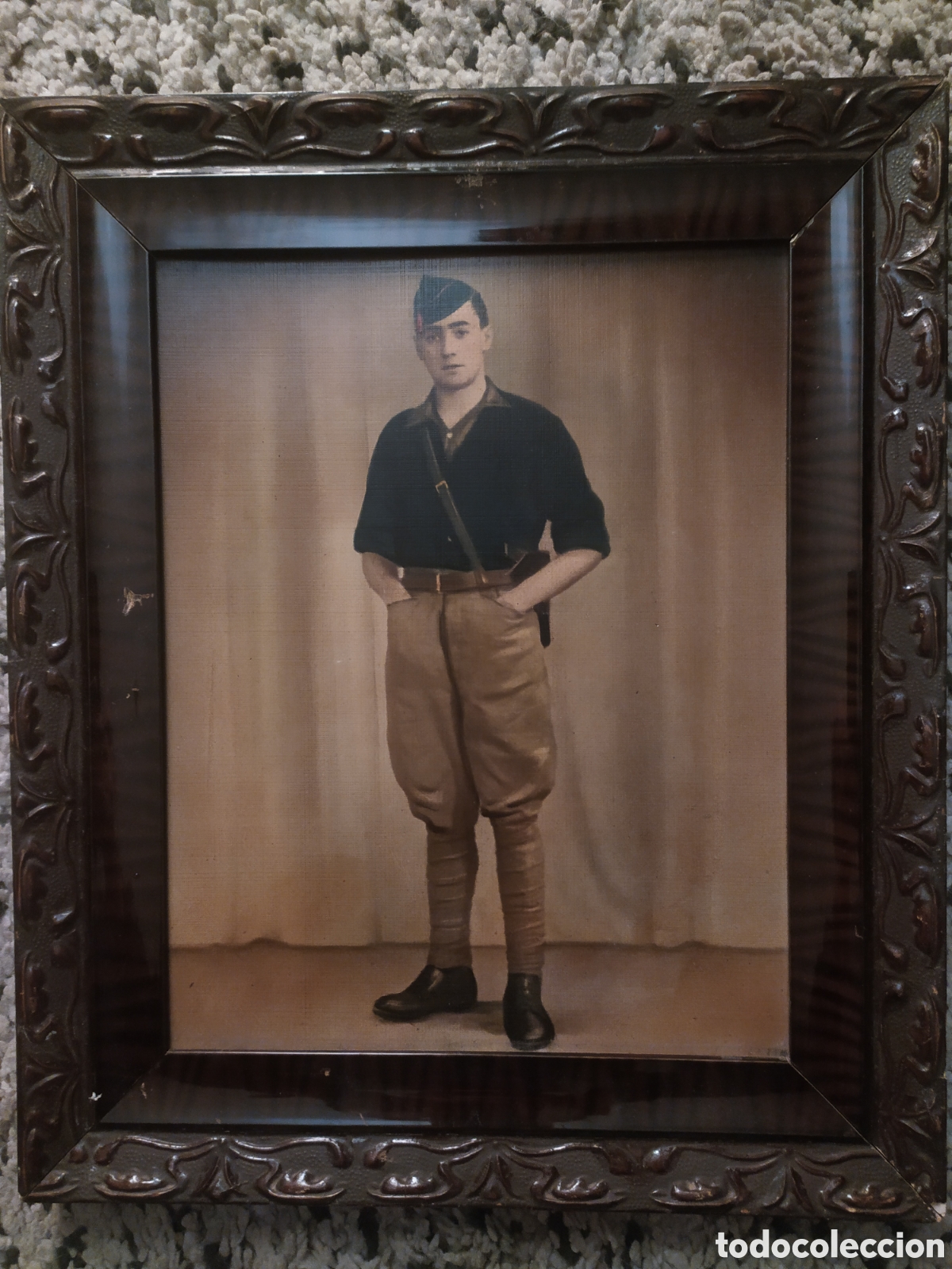 Vintage: Foto de estudio Miliciano