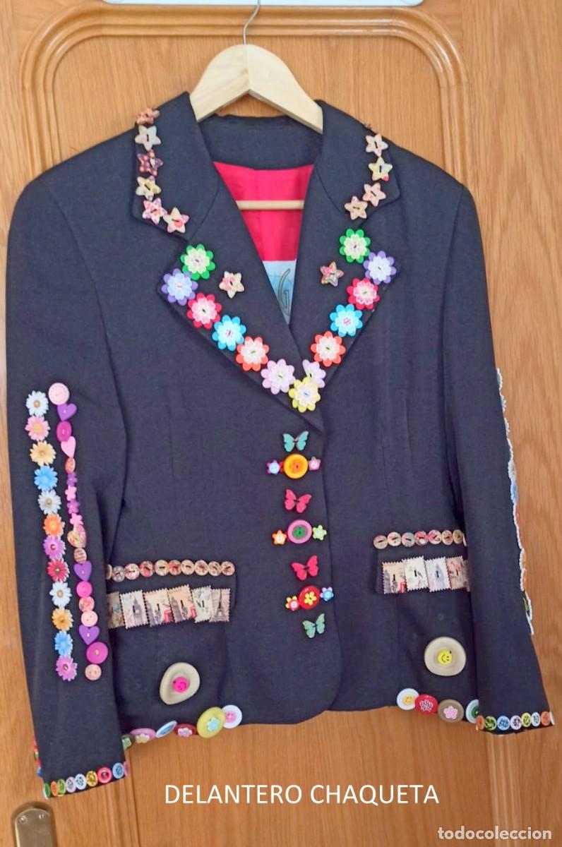 Vintage: Traje artesanal de botones para concurso de disfraces