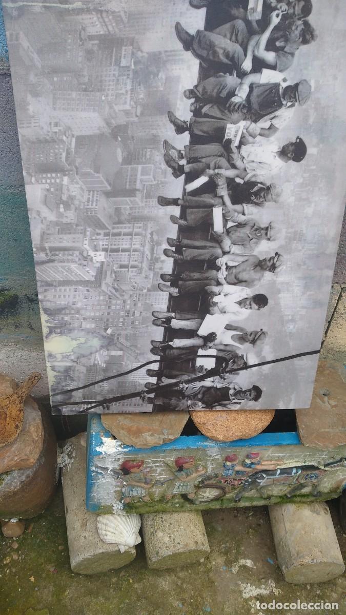 Vintage: Cuadro de los obreros en altura - Foto 3