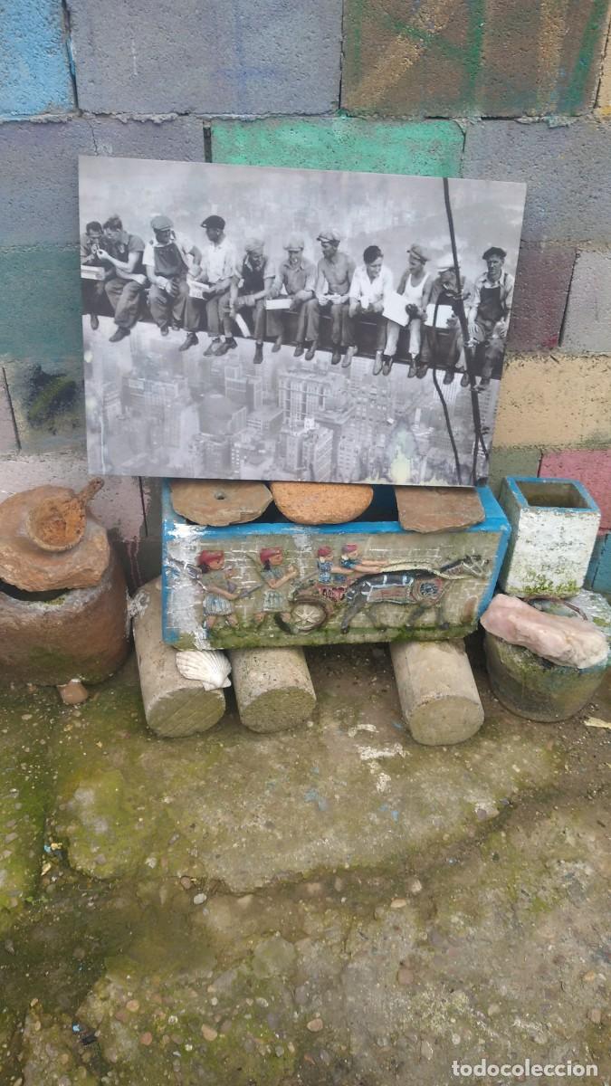 Vintage: Cuadro de los obreros en altura - Foto 4