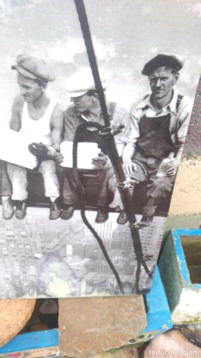 Vintage: Cuadro de los obreros en altura - Foto 6
