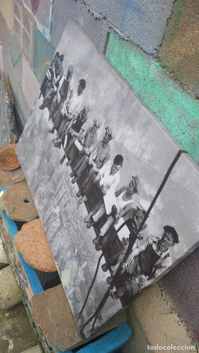Vintage: Cuadro de los obreros en altura - Foto 8