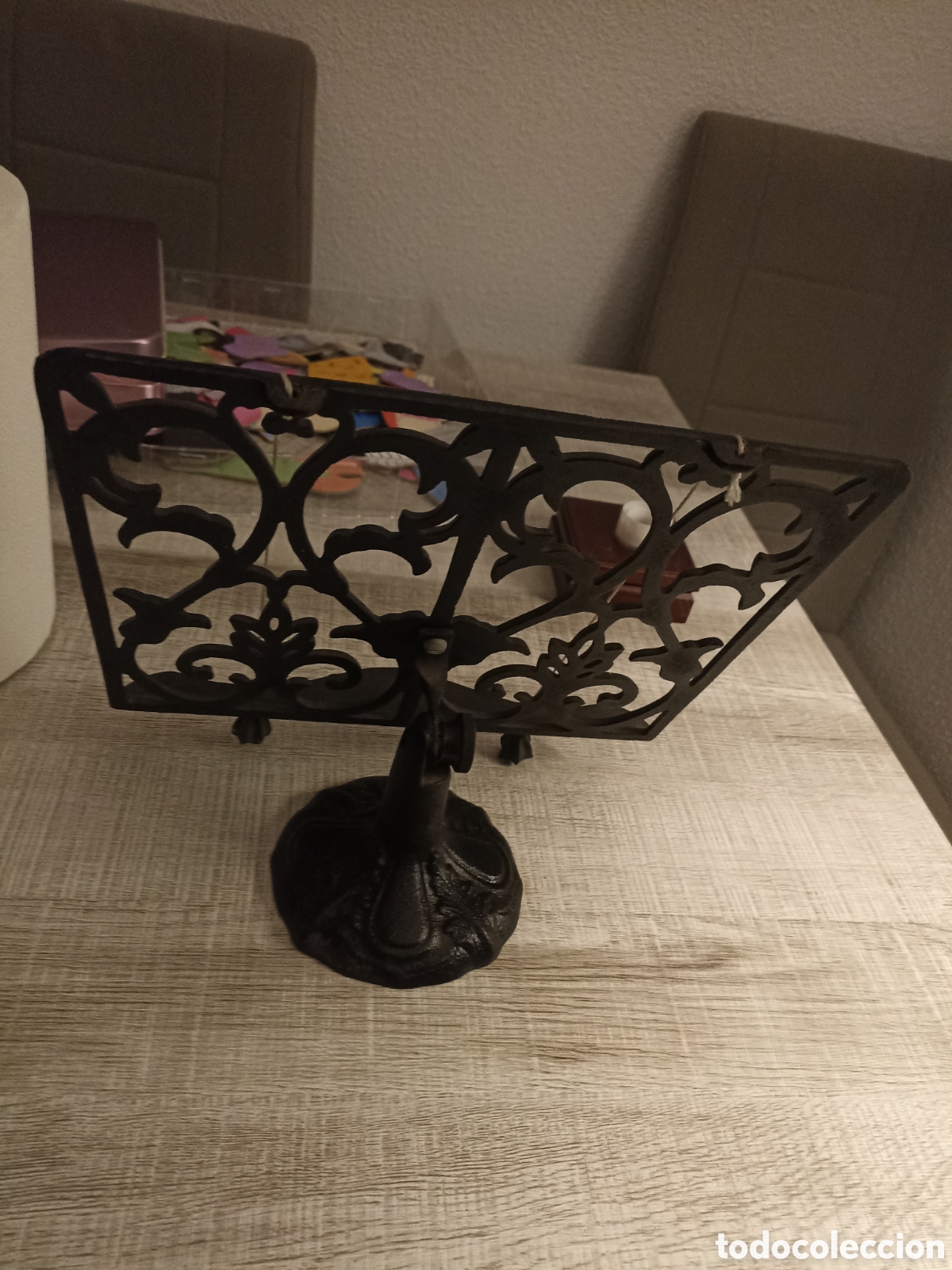 Vintage: Atril de hierro forjado regulable - Foto 2