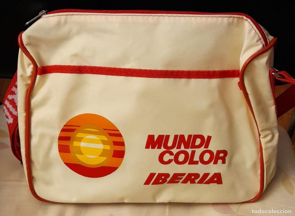 Vintage: BOLSA DE VIAJE PUBLICIDAD DE MUNDI COLOR IBERIA