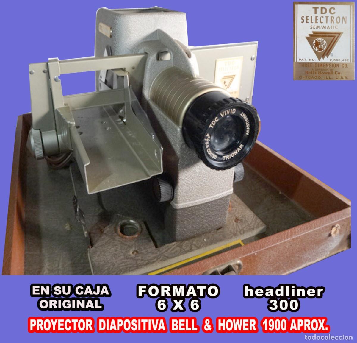 Vintage: PROYECTOR DIAPOSOTIVA 6X6 BELL & HOWER A&Ntilde;O APRX. 1900