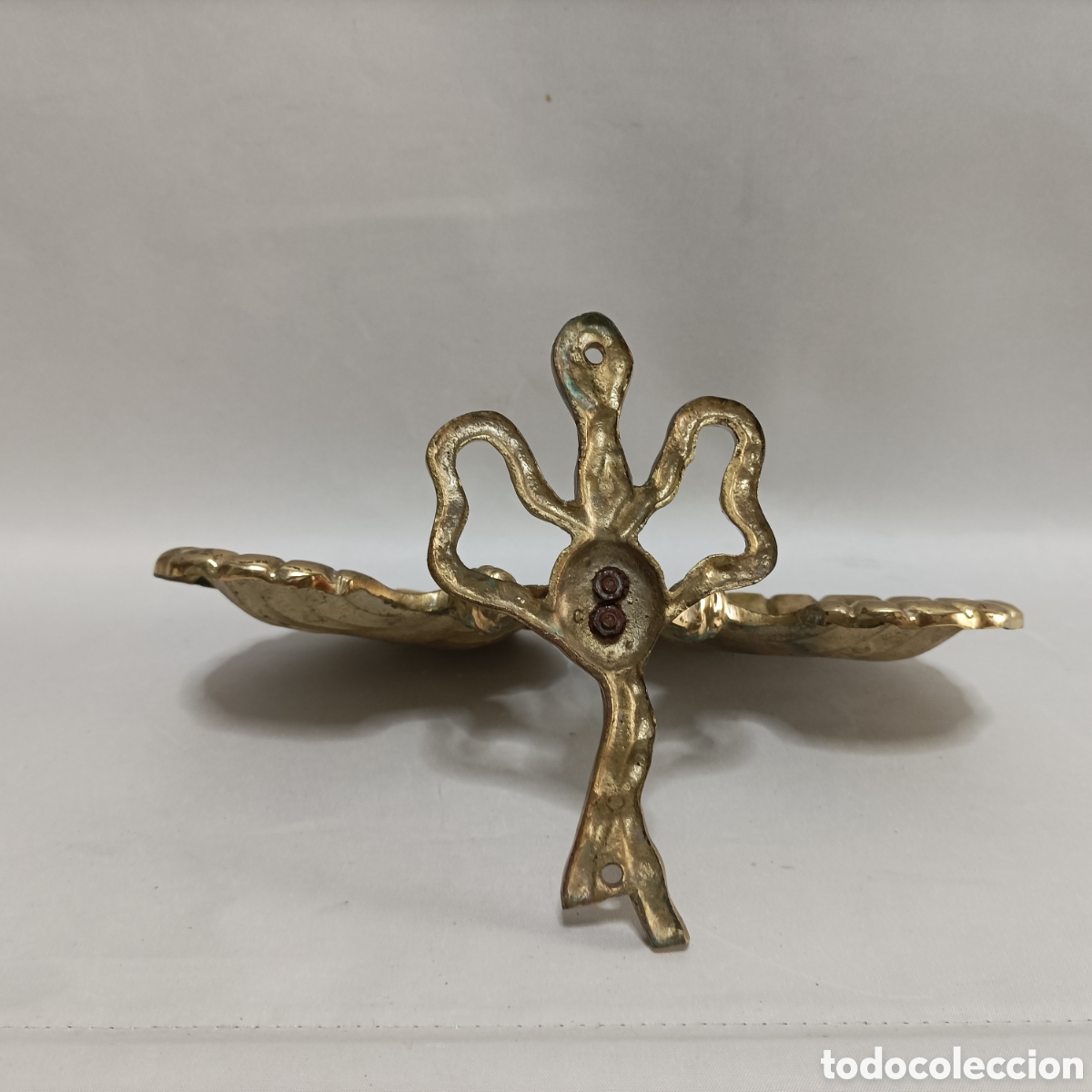 Vintage: Jabonera doble en bronce vintage - Foto 2