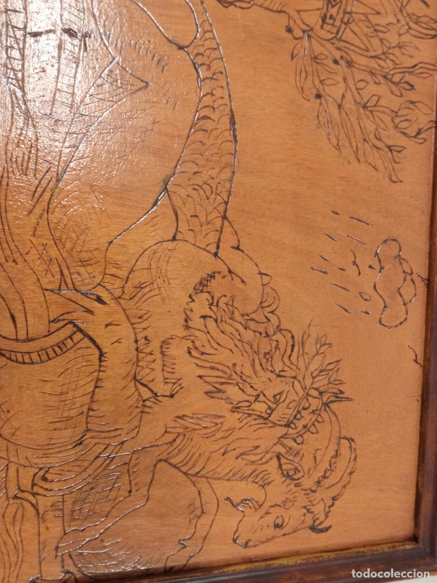 Vintage: Cuadro sobre madera mitologia - Foto 3