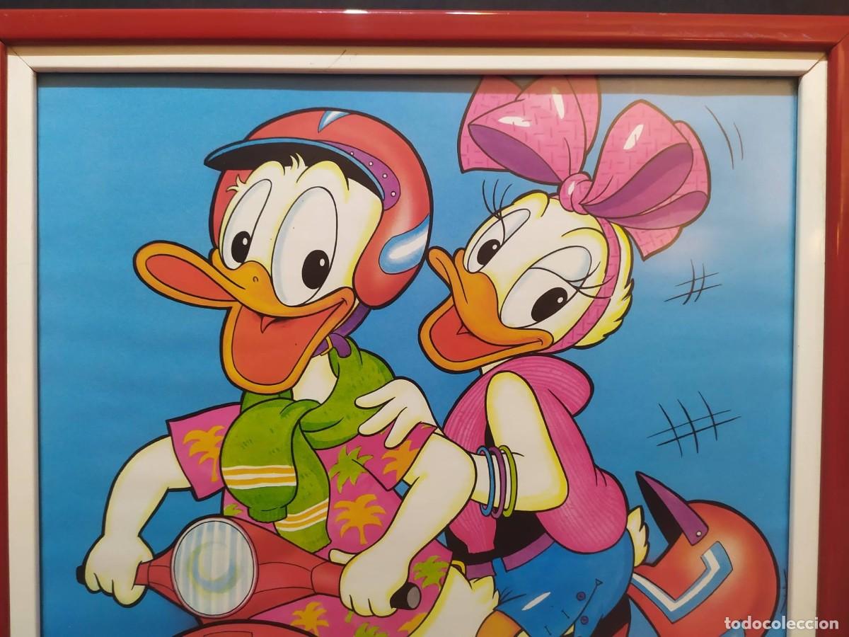 precioso cuadro enmarcado del pato donald y dai - Compra venta en  todocoleccion