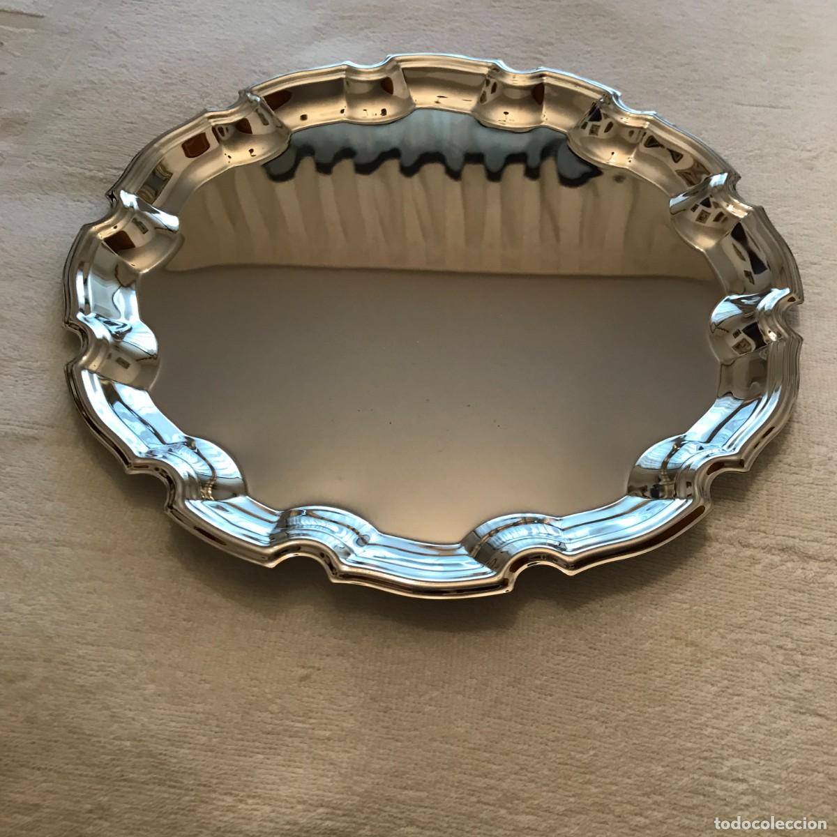 Vintage: BANDEJA PLATEADA ITALIANA - DIAMETRO, 17,5 CENTIMETROS