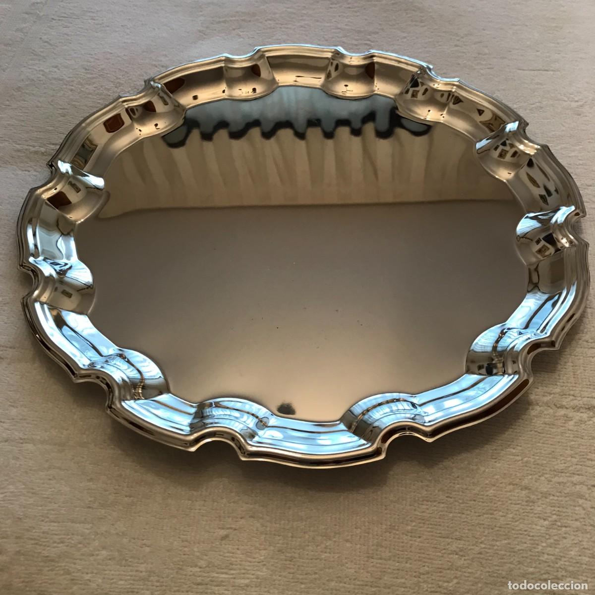 Vintage: BANDEJA PLATEADA ITALIANA - DIAMETRO, 30,5 CENTIMETROS