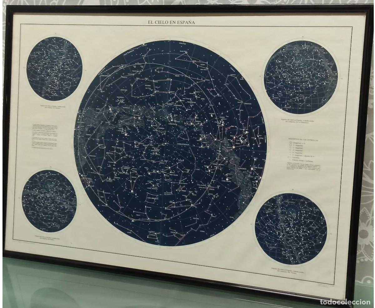 Vintage: CUADRO MAPA ESTELAR ESPA&Ntilde;A - Foto 1