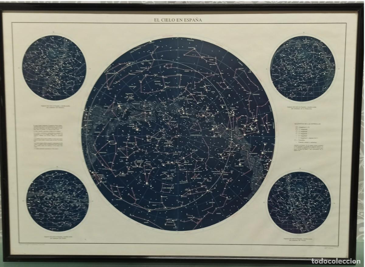 Vintage: CUADRO MAPA ESTELAR ESPA&Ntilde;A - Foto 2