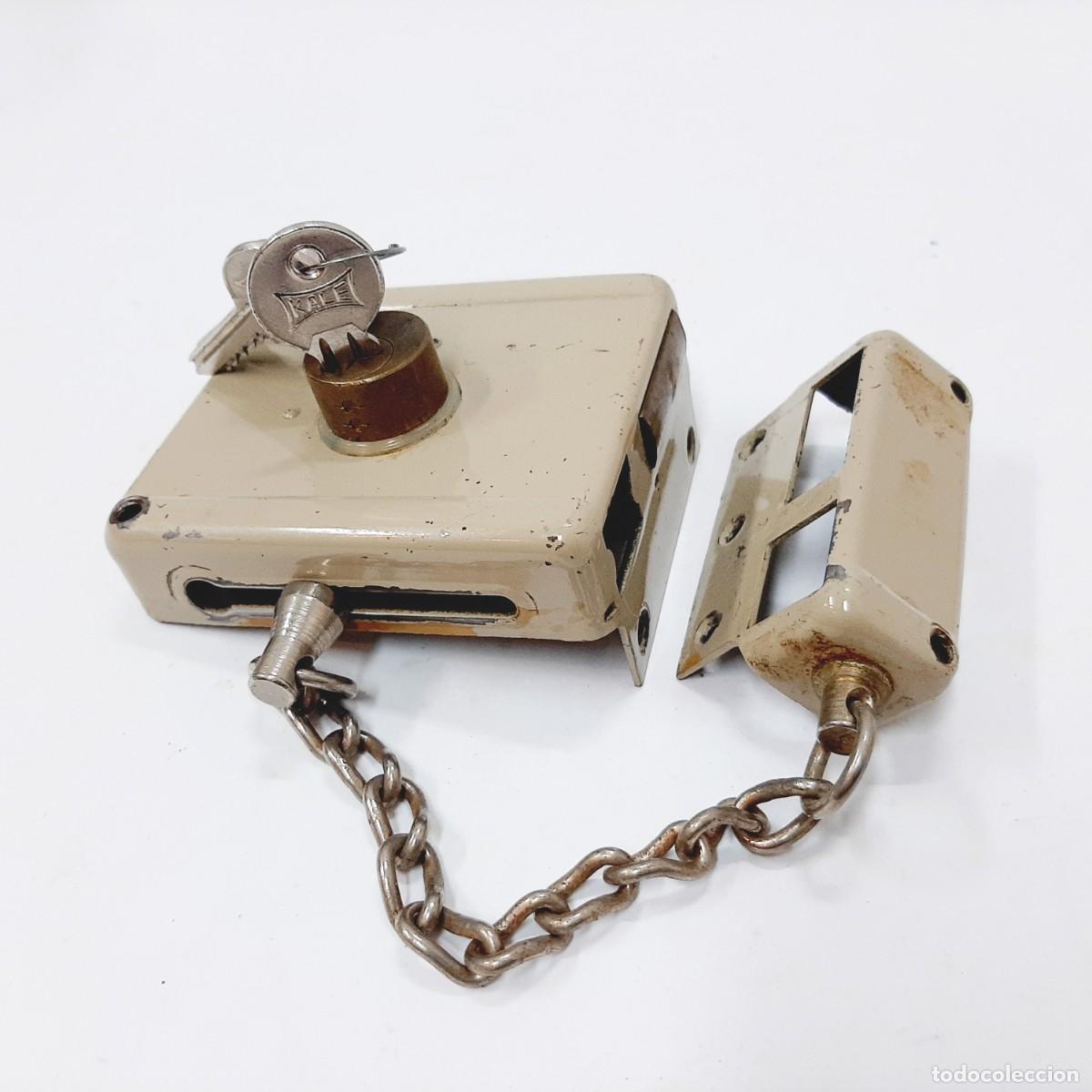 Vintage: Candado italiano vintage con cadena(10.3)
