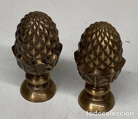 Vintage: Dos pomos de lat&oacute;n macizo - Foto 3