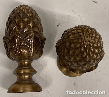 Vintage: Dos pomos de lat&oacute;n macizo - Foto 4