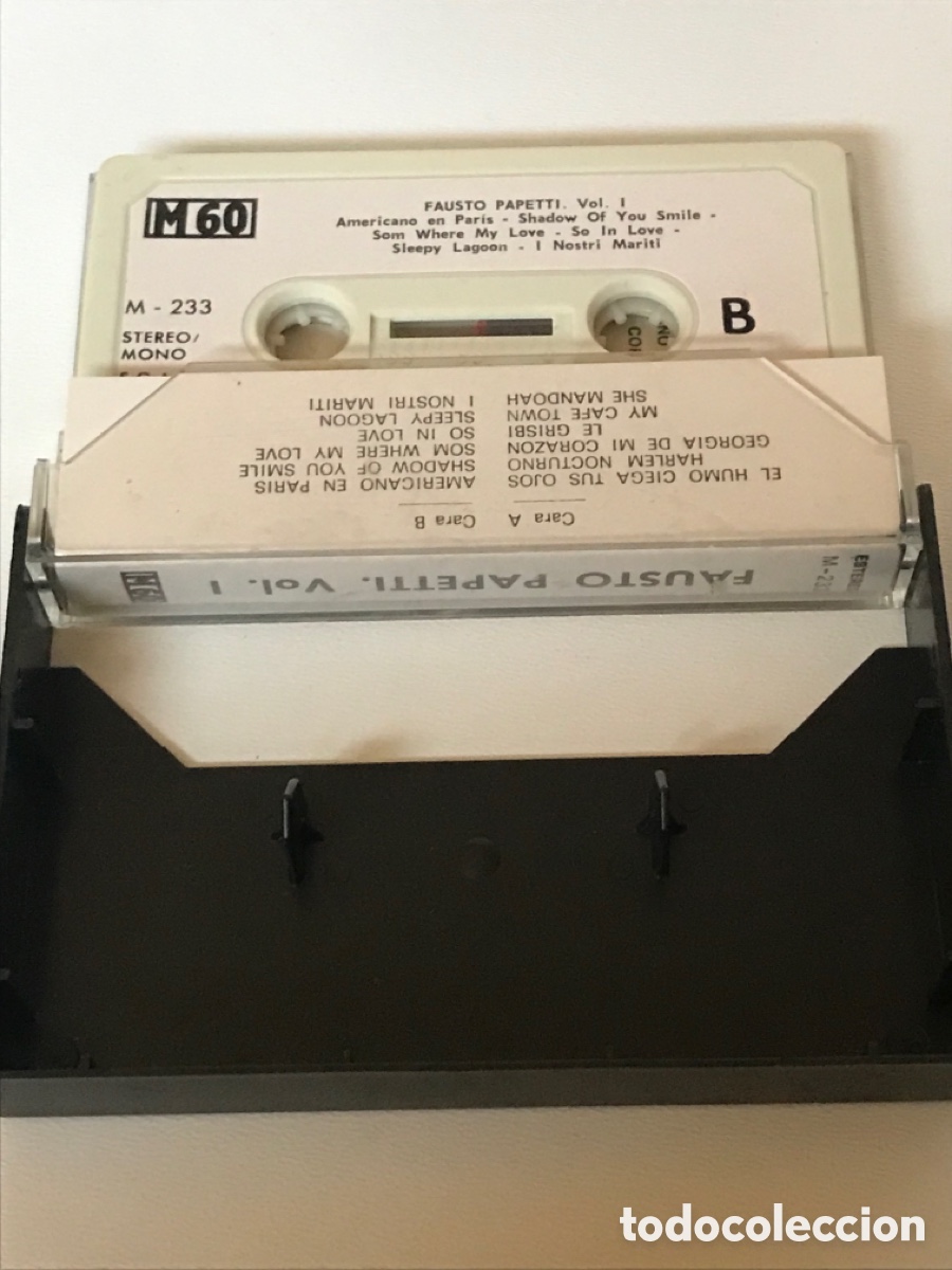 Vintage: Cassette Fausto papetti y su orquesta Ref J1 - Foto 2