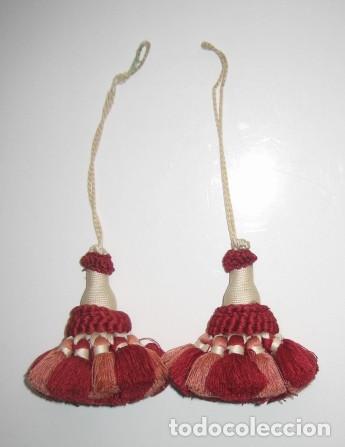 Vintage: 2 BORLAS. HACIA 1980. PASAMANER&Iacute;A, VINTAGE, ARTESAN&Iacute;A, HOGAR Y DECORACI&Oacute;N.