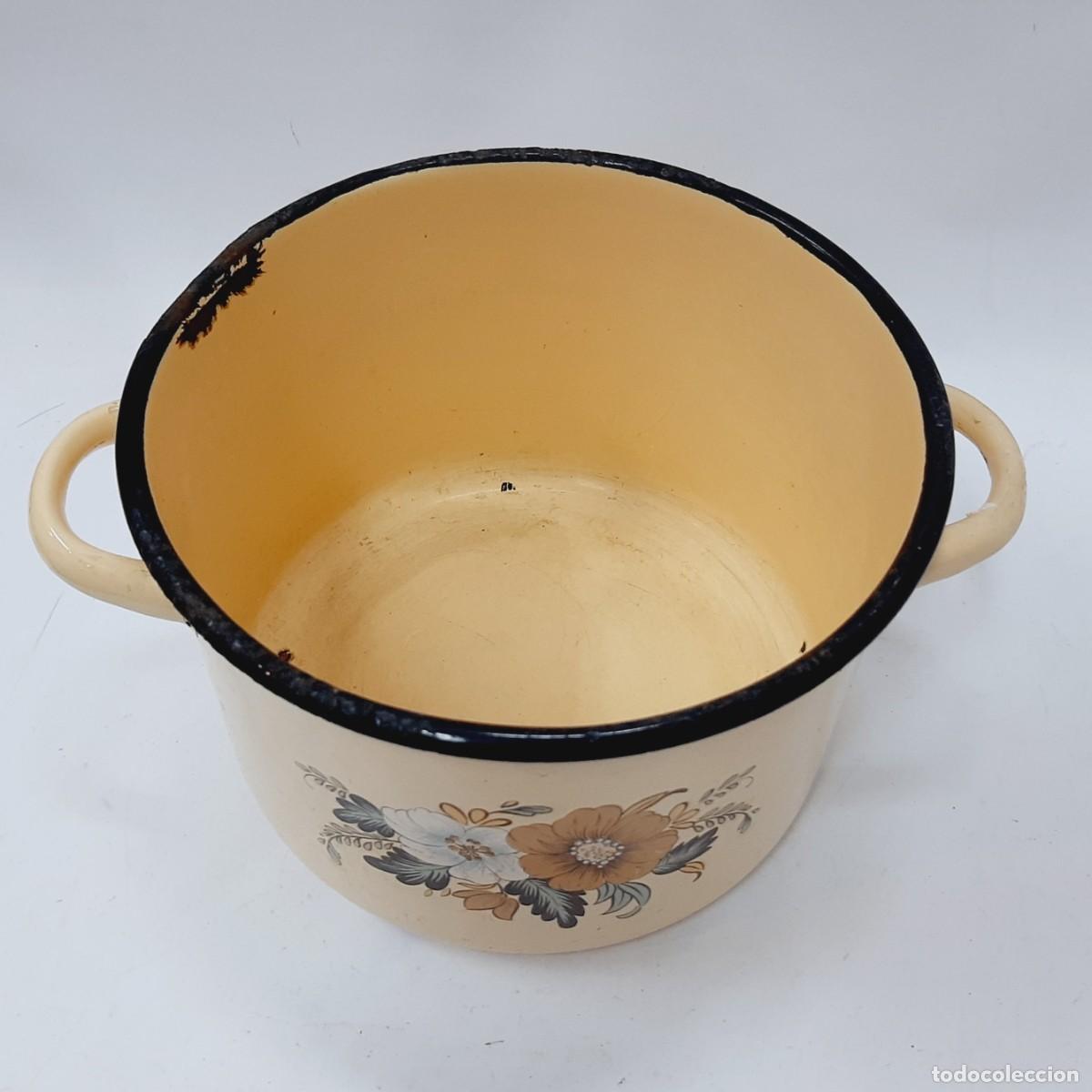 Vintage: Olla de cocina de esmalte vintage (8.3) - Foto 2