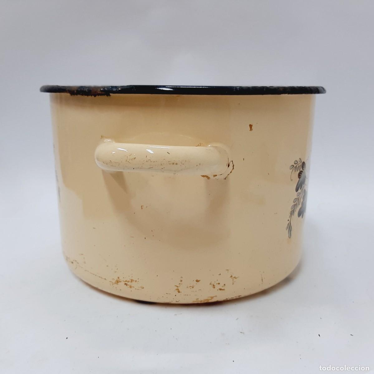Vintage: Olla de cocina de esmalte vintage (8.3) - Foto 3