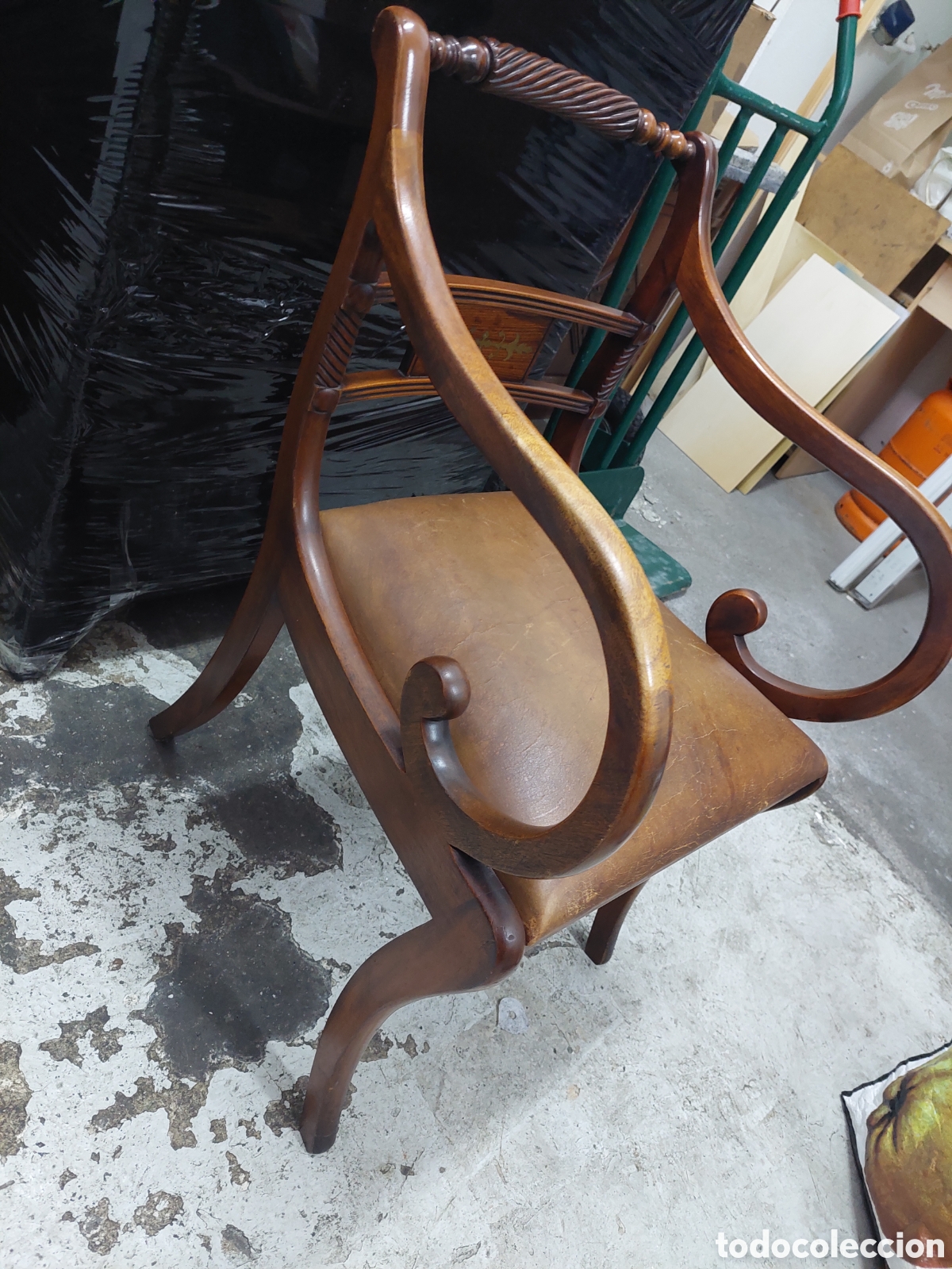 Vintage: Silla Inglesa de la regencia . - Foto 5