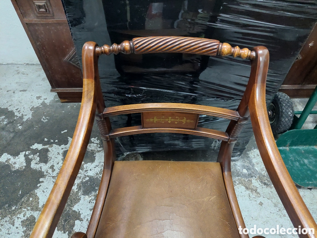 Vintage: Silla Inglesa de la regencia . - Foto 6