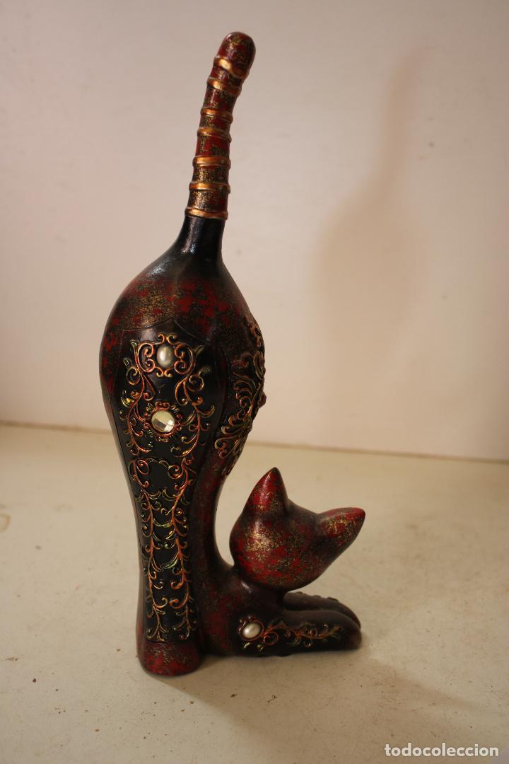 Vintage: figura gato de resina - Foto 2