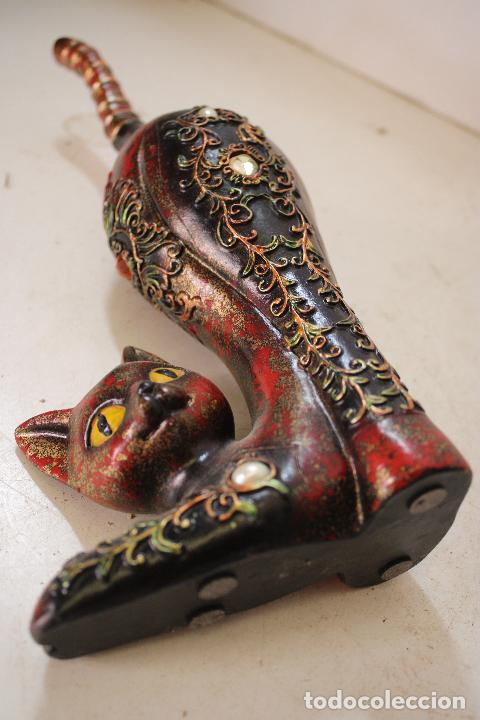 Vintage: figura gato de resina - Foto 3