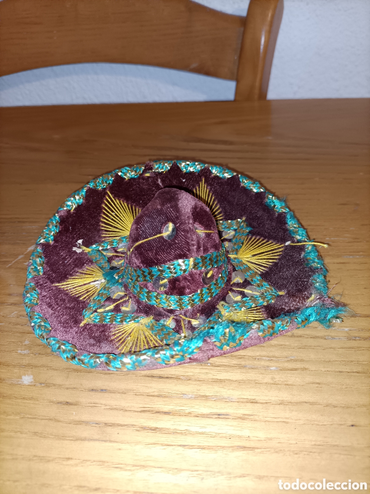 Vintage: Decorativo sombrero mexicano. 14 cms &empty;