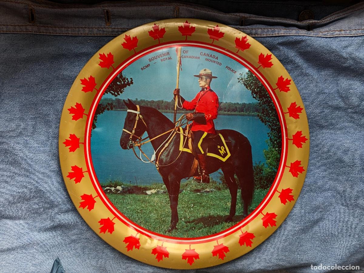 Vintage: PLATO DE METAL CANAD&Aacute; SOUVENIR