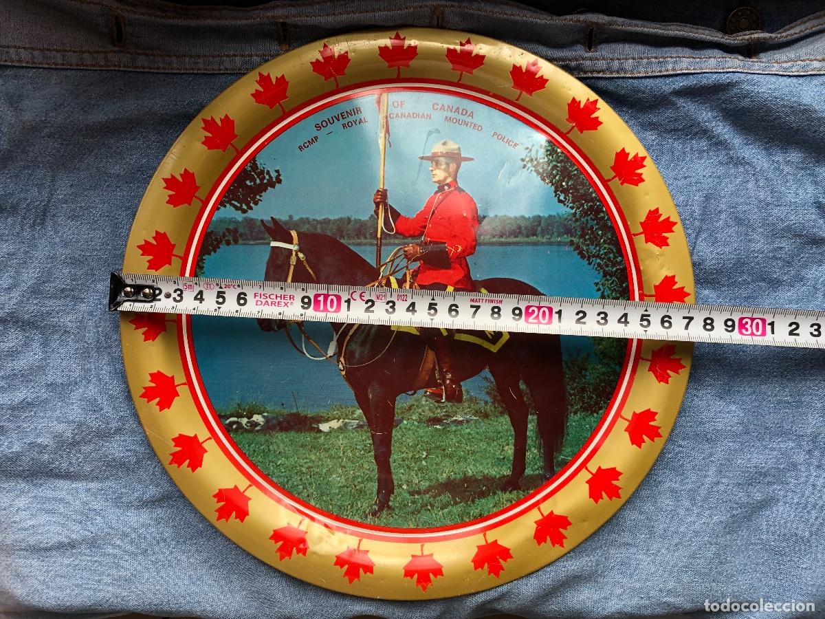 Vintage: PLATO DE METAL CANAD&Aacute; SOUVENIR - Foto 7