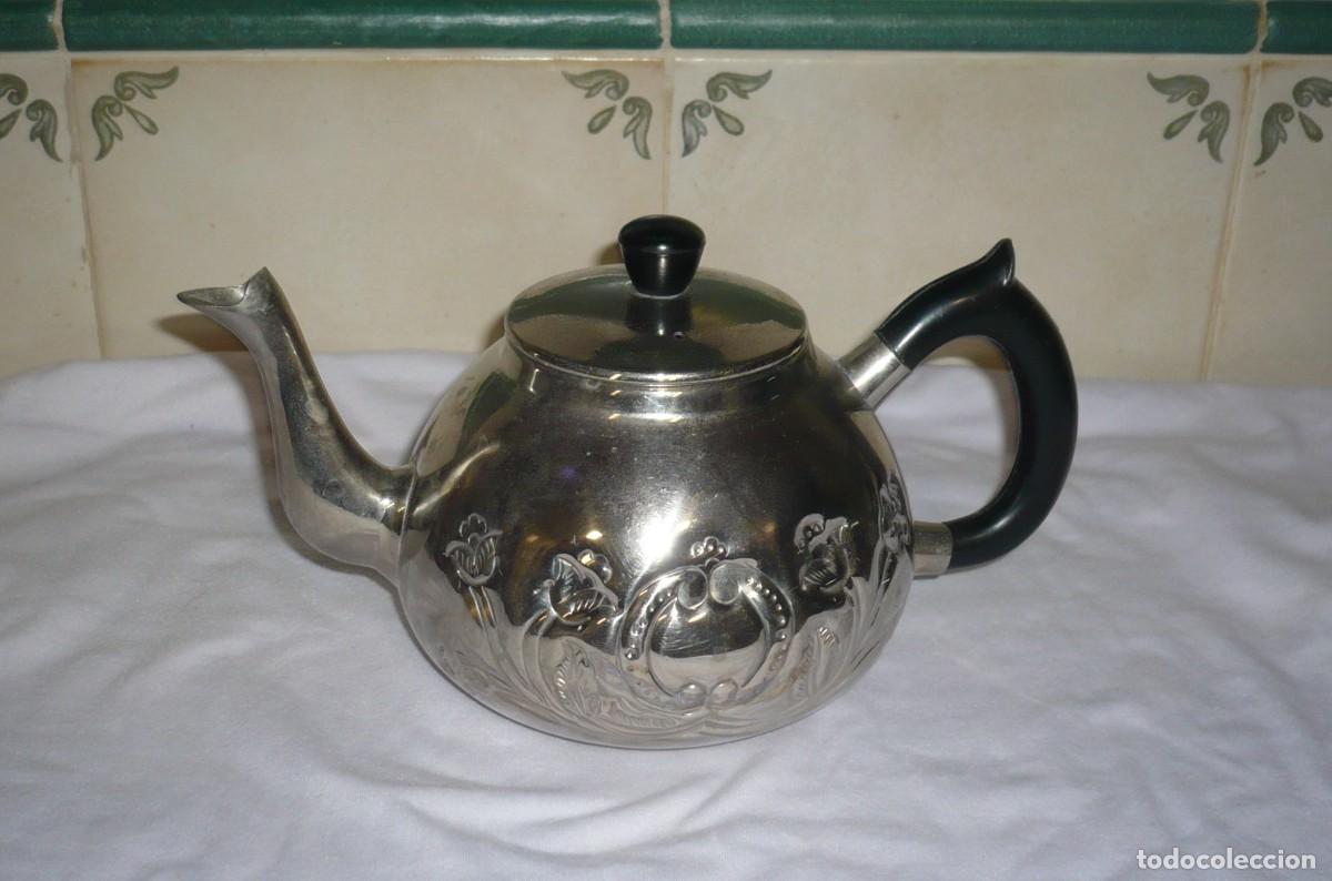 Vintage: Antigua Tetera Grabada - Foto 2