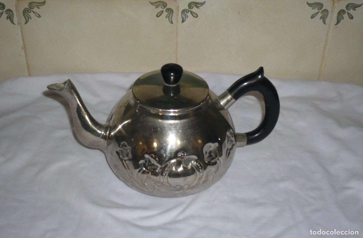 Vintage: Antigua Tetera Grabada - Foto 3