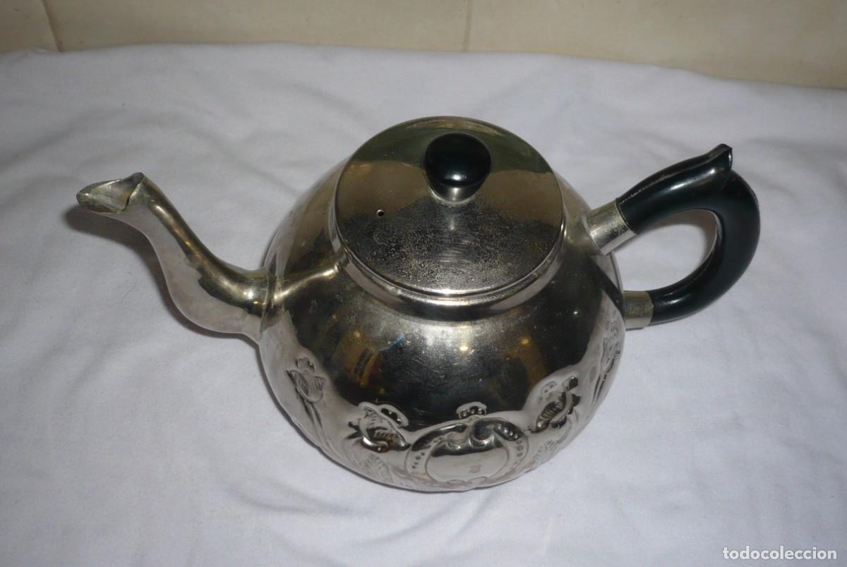 Vintage: Antigua Tetera Grabada - Foto 5