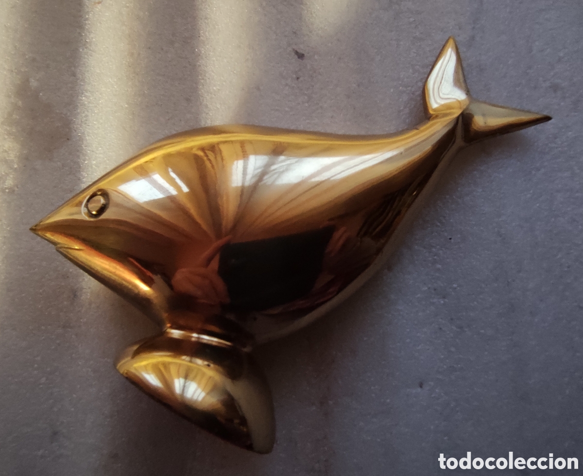 Vintage: Figura,-Pez en bronce - Foto 1